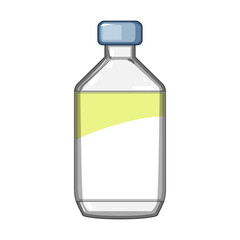 needle vaccine vial cartoon. liquid storage, refrigeration distribution, safety efficacy needle vaccine vial sign. isolated symbol vector illustration