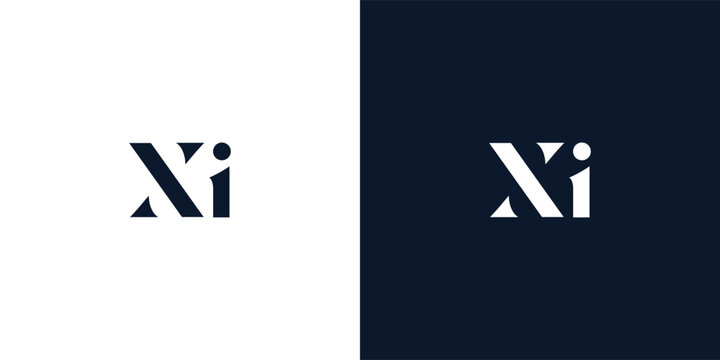 Abstract letter XI logo.