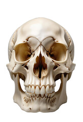 Hyper Realistic Human Skull Depiction