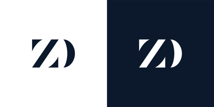 Abstract letter ZD logo.