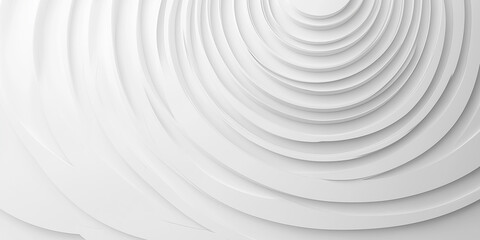 Naklejka premium White concentric circles forming abstract swirl background