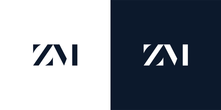 Abstract letter ZM logo.