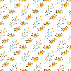 Autumn Beauties Seamless Vector Pattern Design
