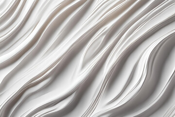 Obraz premium White cream texture stroke composition background. Skincare cosmetic product swatch