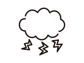 手描きの天気_カミナリ