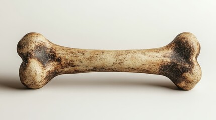 Simple dog bone on a white background, clean outline