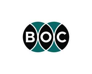 BOC Logo design vector template. BOC