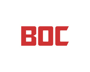 BOC Logo design vector template. BOC