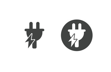 Obraz premium Charging icon set, Solid icon collection. Vector illustration battery, energy, electricity, charger, recharge, power, energy, plugin symbol