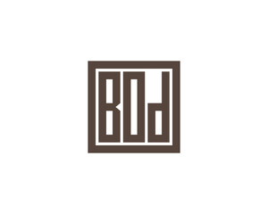 BOD logo design vector template. BOD