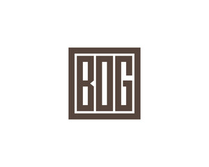 BOG Logo design vector template. BOG