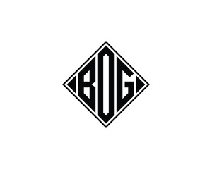 BOG Logo design vector template. BOG