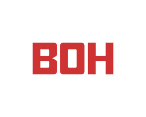 BOH logo design vector template. BOH