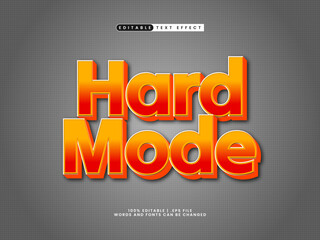 hard mode editable text effect in kids and game text style