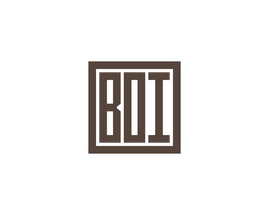 BOI logo design vector template. BOI