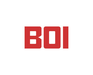 BOI logo design vector template. BOI