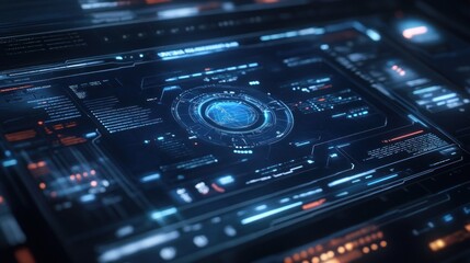 Fototapeta premium Futuristic Digital Interface Design