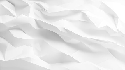 Obraz premium Abstract White Paper Texture, Geometric Shapes, Crumpled, Minimalist Design, Background, White, Grey, Modern, Clean, Style