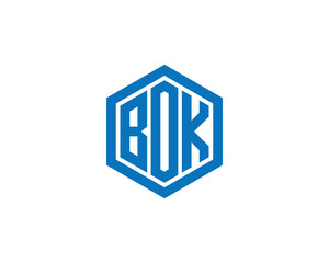 BOK logo design vector template. BOK