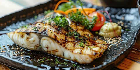 Grilled Plaice with Miso Marinade