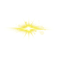 Fototapeta premium Realistic lens flare, Sun light rays effect. Glowing light effect