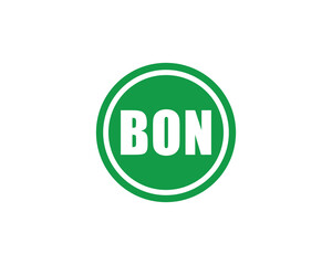 BON logo design vector template. BON