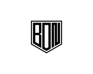 BON logo design vector template. BON