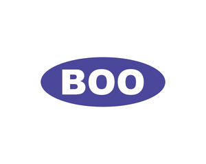 BOO Logo design vector template. BOO