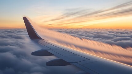 Obraz premium 35. The principles of fluid dynamics illustrated with air flowing over an airplane wing