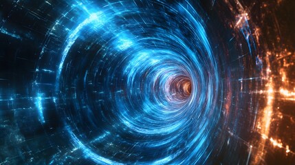 Obraz premium 43. The phenomenon of quantum tunneling with particles passing through barriers