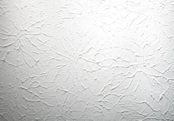 White textured wall or ceiling with plaster painted. Flat light texture with circular pattern and artistic impression.