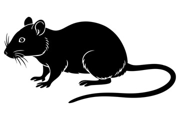 rat animal icon style white background