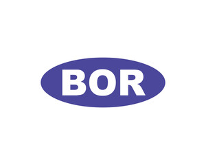 BOR logo design vector template. BOR
