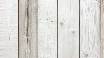 Fototapeta premium Whitewashed Wood Plank Texture Background