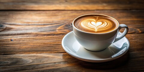 Cup of coffee with heart shape latte art, love, romance, beverage, drink, coffee shop, cafe, heart, latte art