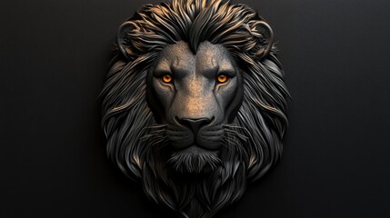 Black Lion Head