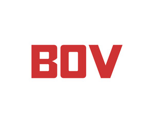BOV logo design vector template. BOV