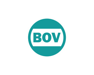 BOV logo design vector template. BOV