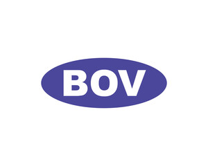 BOV logo design vector template. BOV
