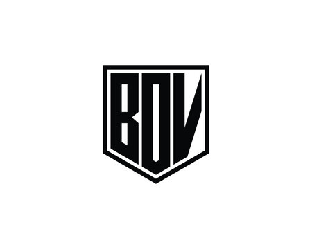 BOV logo design vector template. BOV