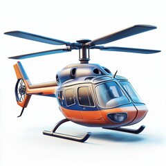Orange Helicopter