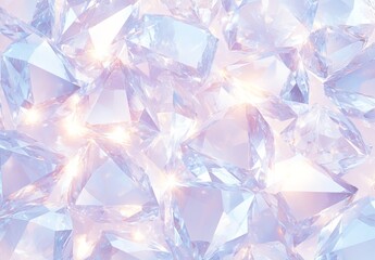 紫色のエッジを持つ抽象的な白と青のダイヤモンド