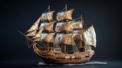 Wooden Ship Model