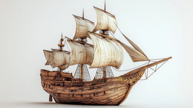 Wooden Sailing Ship