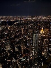 New York City Night Skyline