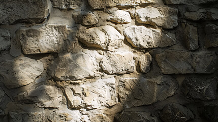 Wall background with natural light and shadow.