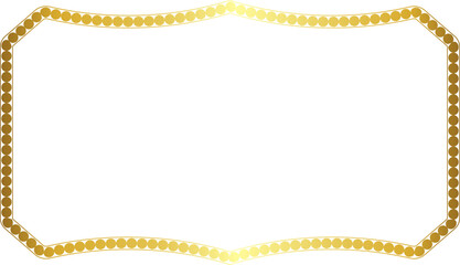 Rectangle Vintage Frame horizontal round circular graphic design artistic Gold picture frame luxury golden frame gold border vector royals framework decoration decorative element isolated background 