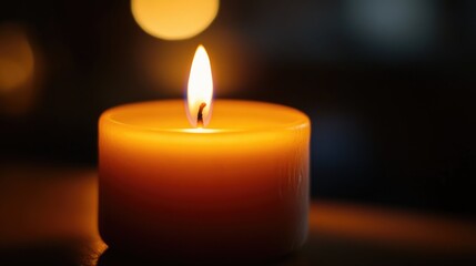 A Single Candle Burning Brightly in the Dark