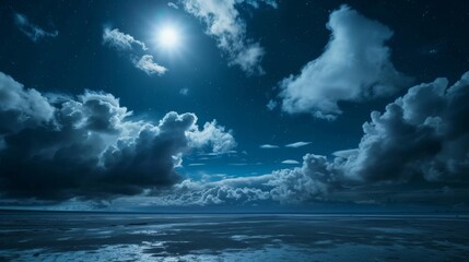 Fototapeta premium dark sky with black clouds