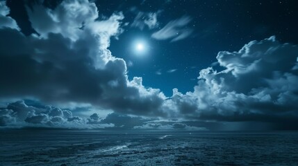 Fototapeta premium dark sky with black clouds